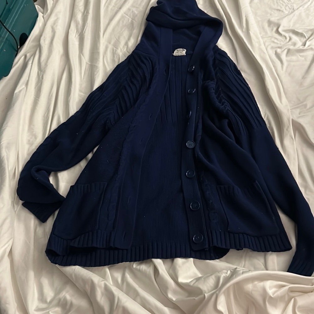 Primitive Navy Button-down Cardigan